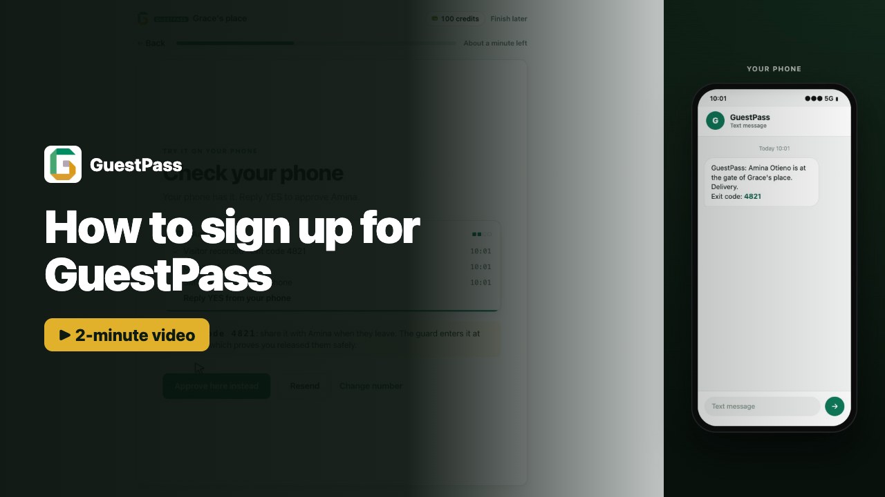 How to sign up for GuestPass: video thumbnail